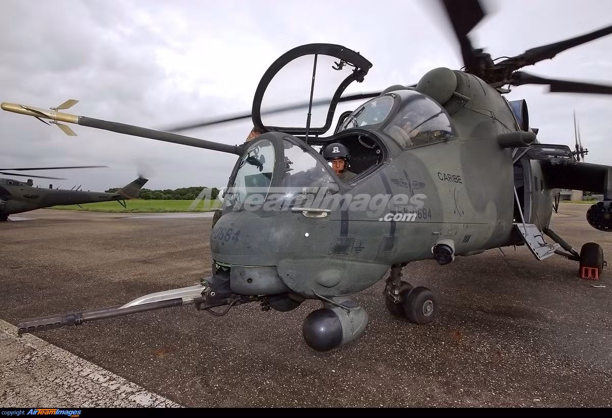 Mặt trước của Mi-35M.