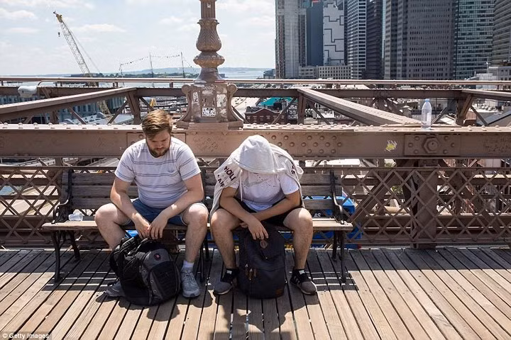 Cơ quan khí tượng New York cảnh báo, nắng nóng kỷ lục sẽ kéo dài tới 5 ngày liên tiếp. Ảnh: Getty Images