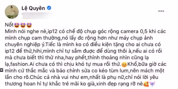 Le Quyen dap tra the nao khi bi noi khoe anh chinh sua va keo chan qua da?-Hinh-2