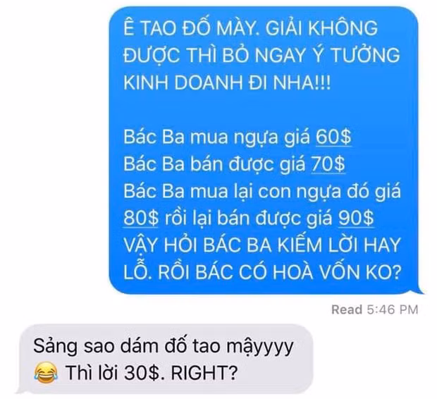 Loạt bài toán “hack não” từng khiến dân mạng giải mãi vẫn sai Loat bai toan “hack nao” tung khien dan mang giai mai van sai