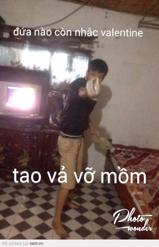 Đừng nhắc đến từ ngày lễ Valentine trước mặt dân FA nhé! Ảnh: Facebook.