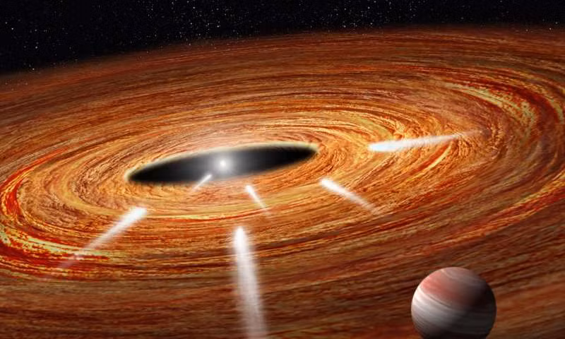 Kính viễn vọng Hubble của NASA vừa quan sát một ngôi sao trẻ có tên khoa học là HD 172.555. Ước tính HD 172.555 đạt khoảng 23 triệu năm tuổi và cách Trái Đất khoảng 95 năm ánh sáng.