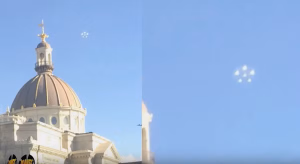 Xon xao vat the la hinh bong hoa nghi UFO o My