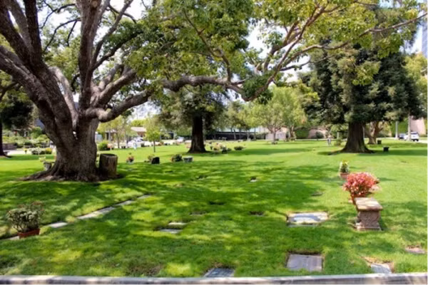 Công viên nghĩa trang tưởng Niệm Làng Westwood, Los Angeles được đấu giá và tranh nhau để giành lấy một chỗ trống ở trên để làm hàng xóm với quả bom sex Marilyn Monroe. Năm 2009, một suất cho hầm mộ nói trên được bán với giá ngất ngưởng: 4.602.100 USD trên eBay. Ảnh: Atlasobscura.