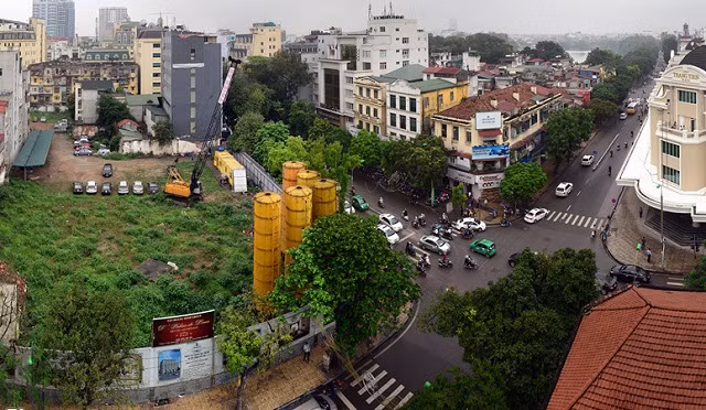 Khu ‘đất kim cương’ 4.000 m2 gần hồ Gươm được Tân Hoàng Minh chuyển nhượng. (ảnh Zing.vn)