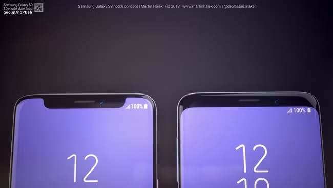 Nếu không dị ứng với phần mấu đen nổi tiếng trên iPhone X thì Galaxy S9 phiên bản có "tai thỏ"