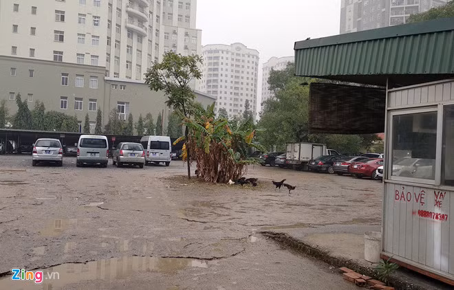 Bãi giữ xe số 113, nơi ông Lâm gửi ôtô trước khi mất tích. Ảnh: Hoàng Lam.