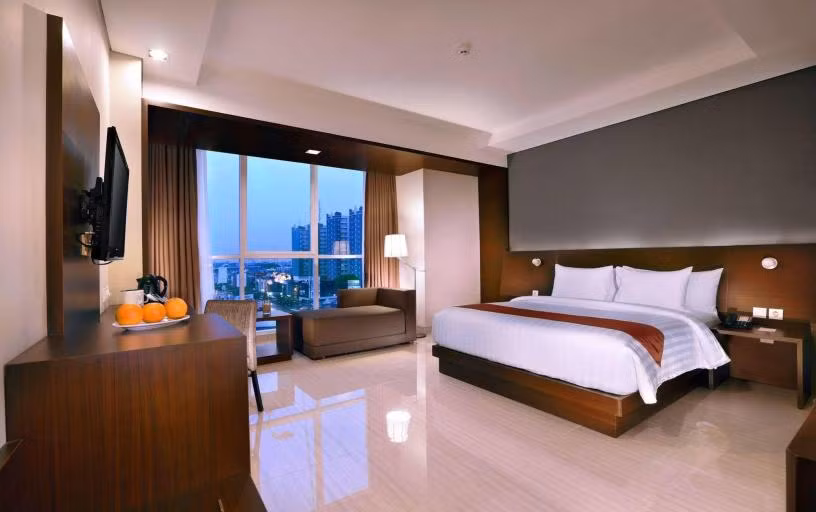 Các phòng nghỉ đều có tầm nhìn rộng ra khung cảnh thành phố. Ảnh: Aston Imperial.