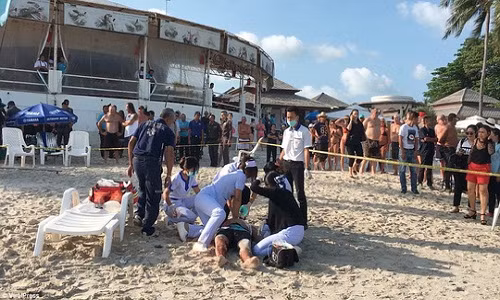 Sự cố xảy ra vào chiều 27-2 (giờ địa phương). Ảnh: ViralPress