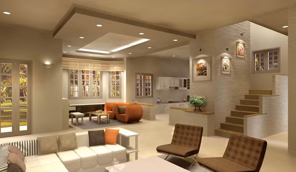  Bố trí ánh sáng không đều. Không cần thiết phải dàn đều đèn khắp nơi nhưng không được để góc tối trong nhà. Mọi không gian đủ ánh sáng tạo thuận lợi cho sinh hoạt của gia chủ. Nguồn ảnh: Printest.