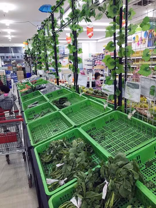 Rau xanh tăng giá còn do chợ đầu mối chưa hoạt động trở lại, hàng ít trong khi nhu cầu ăn rau thay thịt của người tiêu dùng sau dịp Tết tăng cao. Ảnh: Vietnamnet.