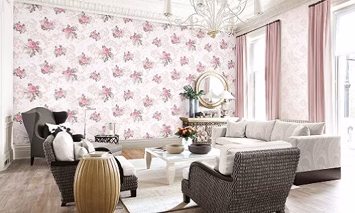 Chọn họa tiết không phù hợp. Đây là sai lầm thường gặp khi sử dụng giấy dán tường của các gia đình. Họa tiết là yếu tố để phân biệt sự khác nhau giữa giấy dán tường và sơn. Ảnh: Giaydantuongnnd.