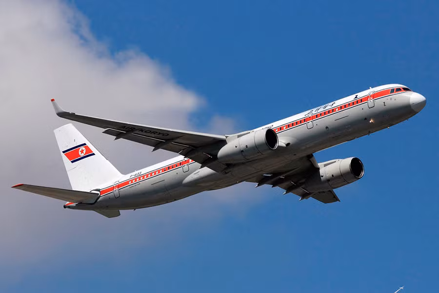 Air Koryo của Triều Tiên có trụ sở ở Bình Nhưỡng. Hãng này nằm trong danh sách các hãng hàng không bị cấm ở Liên minh châu Âu năm 2006. Ảnh: Aviation Tribune.