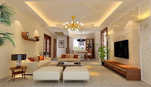 Đèn chùm trang trí tạo cảm giác ấm cúng. Ảnh: Dbd.