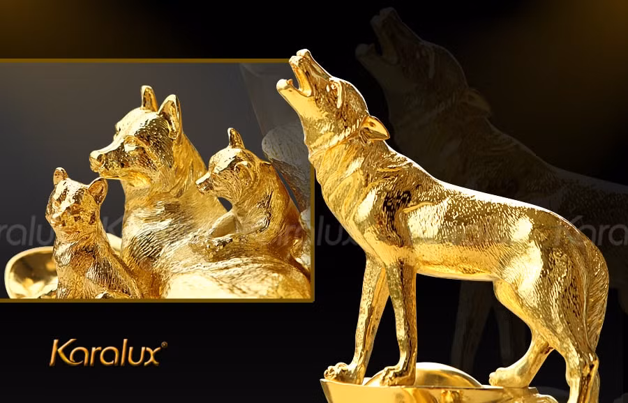 Tượng chó được coi có ý nghĩa trấn trạch, giữ bình yên cho cả gia đình. Ảnh: Karalux.