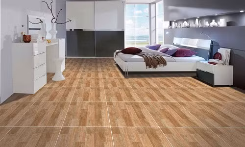  Gạch giả gỗ có màu và vân tự nhiên như gỗ thật, ấm vào mùa đông và mát trong mùa hè. Ảnh: Gachmenaz.