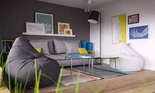  Căn hộ vẻn vẻn 34m2 là công trình thiết kế tại Nga của đơn vị Geometrium Studio.