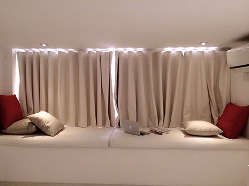Góc thư giãn của gia đình. Ảnh: Plo.
