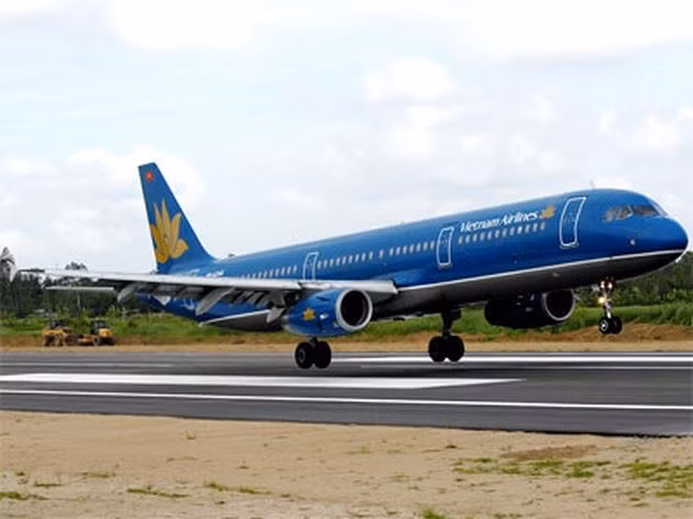 Máy bay Airbus A321 có tổng chiều dài 44,51m, sải cánh 34,1m và chiều cao 11,76m. Ảnh: Vnphoto.