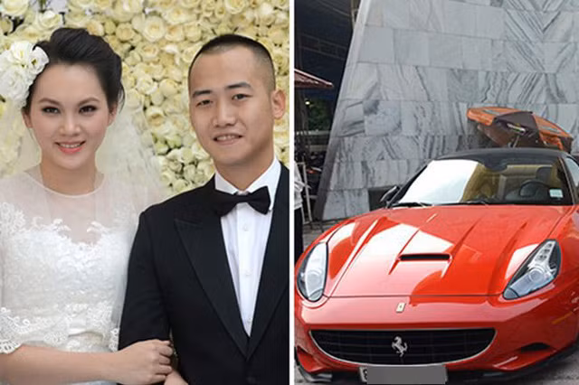 Ông xã Ngọc Thạch còn nổi tiếng là một tay chơi siêu xe có tiếng tại đất Hà Thành. Anh được dân chơi xe đặt biệt danh là Dương "Kon". Ảnh: Vietnamnet.