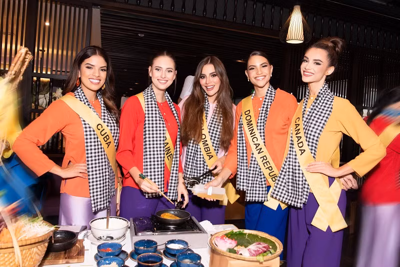 Buổi trải nghiệm có sự tham dự của Chủ tịch MGI - Mr. Nawar, Phó Chủ tịch MGI - Mrs. Teresa, CEO Phạm Kim Dung, Tổng đạo diễn Hoàng Nhật Nam, đương kim MGI 2023 Isabella Menin, MGI 2022 Nguyễn Thúc Thuỳ Tiên và Á hậu 5 MGI 2023 Roberta cùng Top 70 thí sinh từ khắp thế giới.