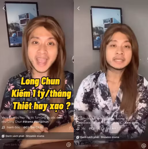 Gần đây nhất phải kể đến drama đình đám cõi mạng giữa Cô Gái Có Râu và chủ một quán chè nổi tiếng. Ngoài ra anh chàng cũng không ngần ngại "động chạm" đến những TikToker có tiếng khác. Ảnh: Tổng hợp