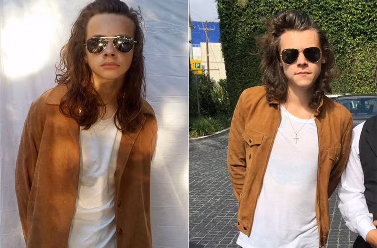 Nhưng phải đến khi Bailey Davila nuôi tóc dài thì mọi người mới nhận ra anh rất giống Harry Styles.