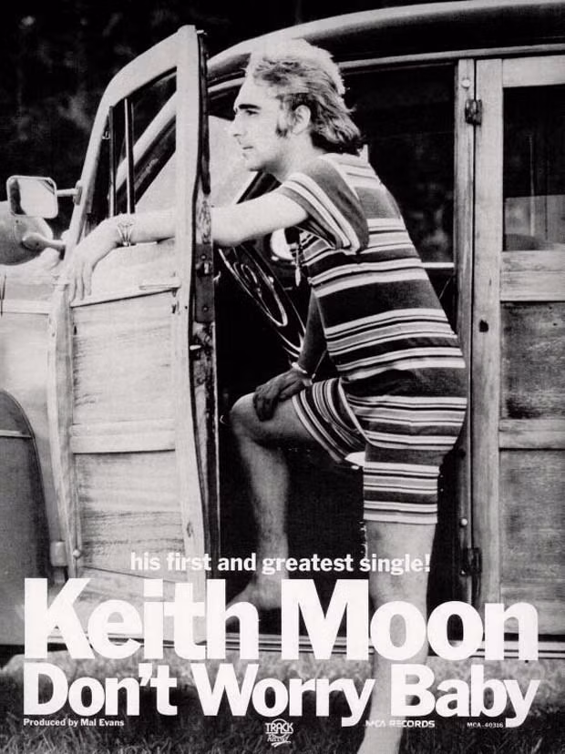 Ngày 4/1/1970, Keith Moon, tay trống của ban nhạc rock The Who của Anh quốc, vô tình đâm bạn kiêm vệ sĩ đến chết bằng chính chiếc xe của mình. Sau khi điều tra, cảnh sát kết luận cái chết của bạn Keith là một tai nạn và anh không bị kết án.