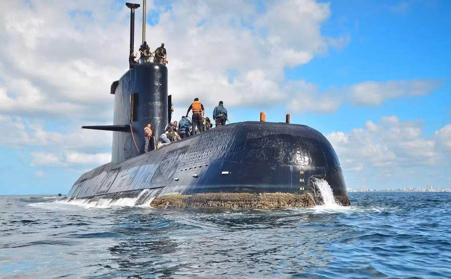 Tàu ngầm San Juan đã biến mất một cách bí ẩn gần một tháng. Ảnh: Hải quân Argentina. Tàu ngầm San Juan đã biến mất một cách bí ẩn gần một tháng. Ảnh: Hải quân Argentina.