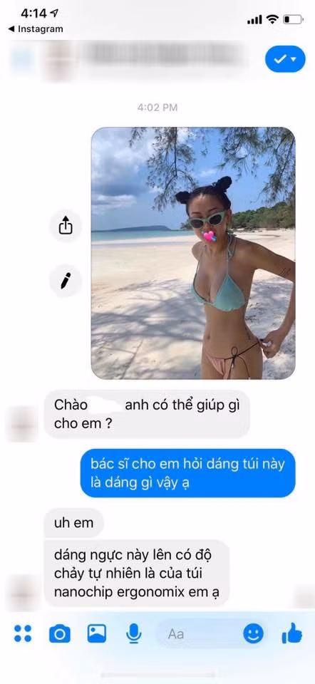 Hotgirl dinh dam bi nghi nang nguc nhung van khang dinh 'hang that 100%'-Hinh-3