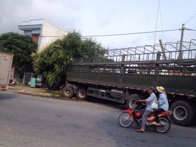 Hiện trường vụ tai nạn.