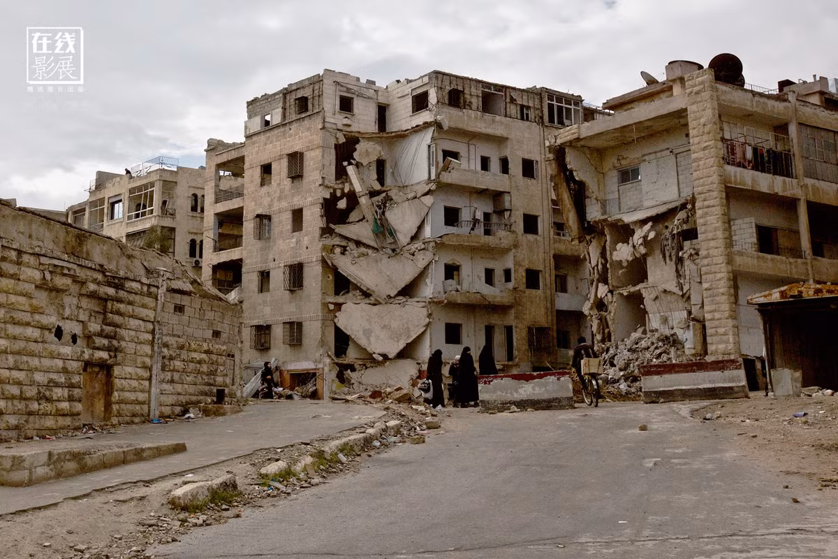 Một hình ảnh tàn khốc khác ở Aleppo.