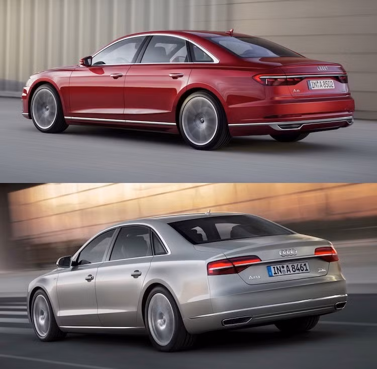 Hiện tại, gía bán Audi A8 mới đã chính thức công bố ở thị trường Đức, khởi điểm từ 90.600 Euro (tương đương 2,34 tỷ đồng) cho phiên bản cơ bản với thân ngắn và 94.100 Euro (tương đương 2,43 tỷ đồng) với phiên bản trục cơ sở lớn A8 L.