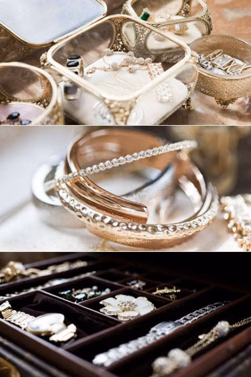 Những món trang sức được đặt riêng tại các nhãn hàng nổi tiếng Chopard, Chanel, Fendi....Ảnh: Elle.