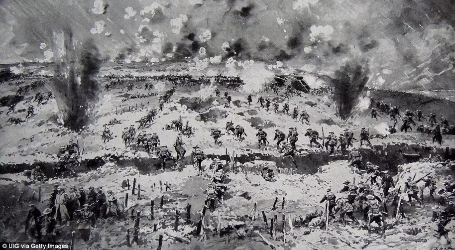 Trận Messines ác liệt diễn ra ở gần ngôi làng Messines, Bỉ hồi Thế chiến 1.