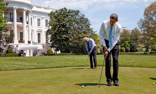 Cựu Tổng thống Barack Obama cũng có niềm đam mê với golf.