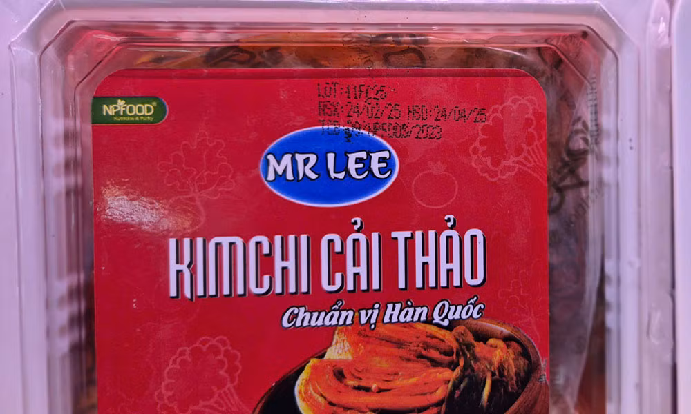 Một siêu thị ở Bắc Giang bán kim chi cải thảo hết hạn Mot sieu thi o Bac Giang ban kim chi cai thao het han