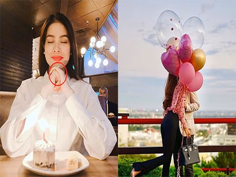Dù không tiết lộ danh tính chồng sắp cưới nhưng Phạm Hương nhiều lần khoe cuộc sống hạnh phúc.