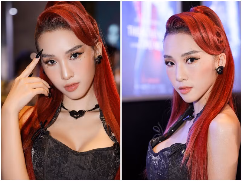 Nữ ca sĩ sinh năm 1989 tự tin khoe dáng trong trang phục ôm sát dù đã là mẹ hai con.