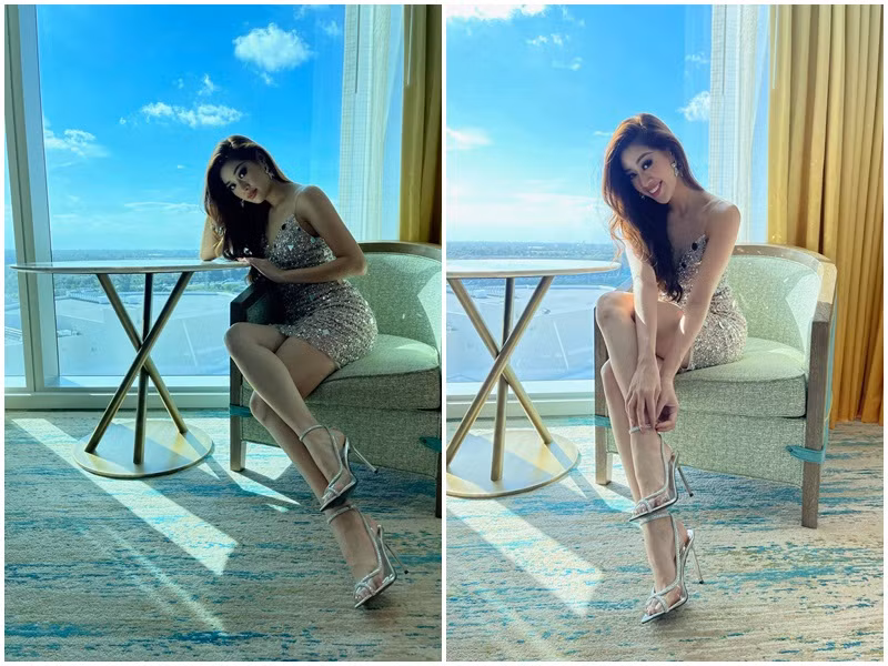 Khanh Van khoe ve ngot ngao goi cam o Miss Universe 2020