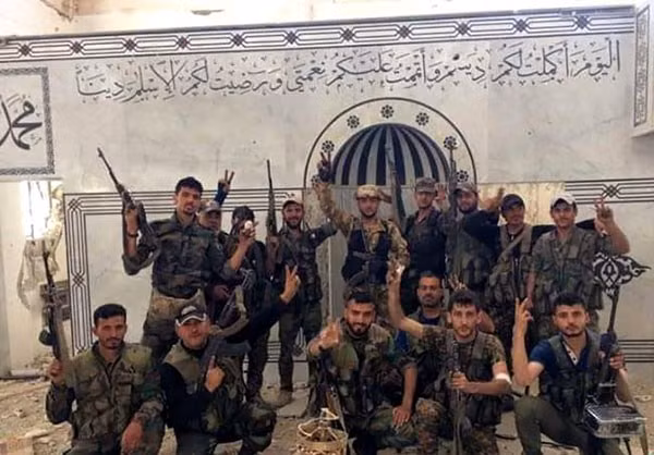 Một hình ảnh khác của đội binh sỹ Syria.