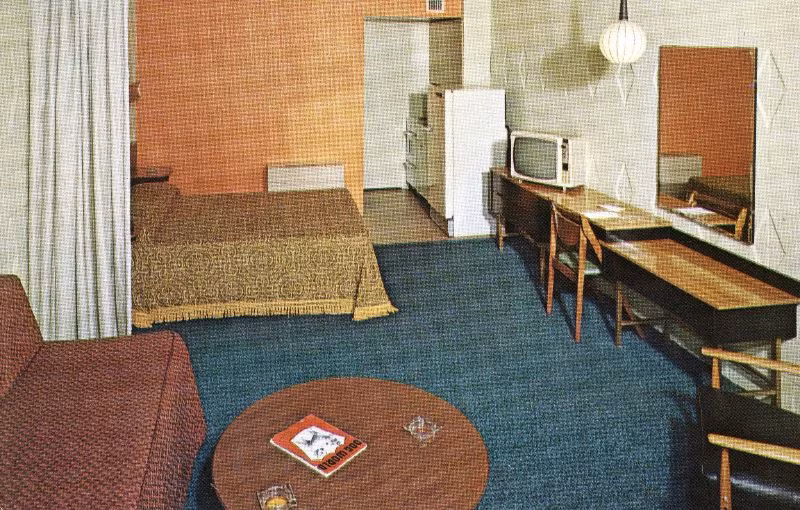 Khách sạn Trinidad Motel, thành phố Atlantic, bang New Jersey. Ảnh: Vintag.