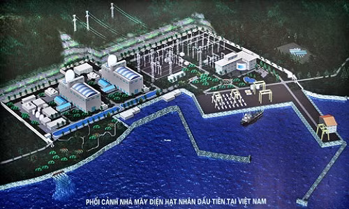 Sơ đồ phối cảnh nhà máy điện hạt nhân Ninh Thuận 1. Nguồn ảnh: Vietnamnet.