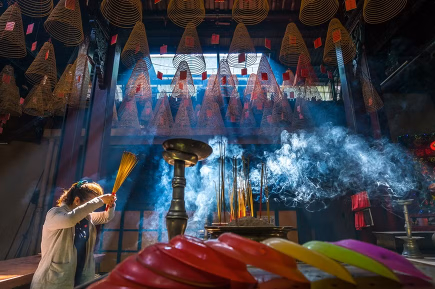 Chùa bà Thiên Hậu ở quận 1.