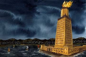 Ngọn hải đăng Alexandria trải qua nhiều lần hư hỏng và sửa chữa do động đất. Tuy nhiên, công trình này bị sụp đổ hoàn toàn năm 1303 trong trận động đất nghiêm trọng.