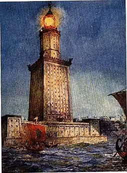 Theo các tài liệu ghi chép, hải đăng Alexandria xây dựng dưới thời vua Ptolemy I và hoàn thành việc xây dựng vào khoảng năm 283 trước Công nguyên dưới thời vua Ptolemy II.