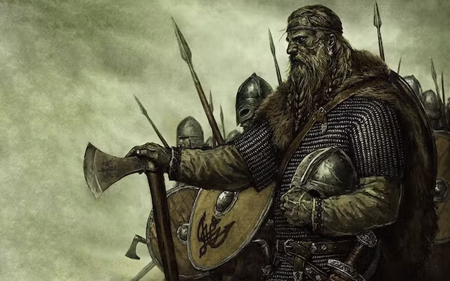 Trong một số trường hợp, người Viking đặt một số vũ khí lên trên thuyền cùng với thi hài người quá cố từng là một chiến binh. Những vũ khí này có thể được người chết sử dụng khi còn sống.