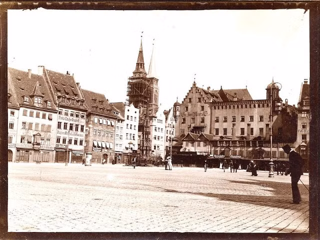Những tòa nhà mang đậm kiến trúc Đức ở Nuremberg.