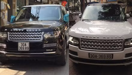  Hai xe Range Rover có biển số giống nhau: Vào tháng 5/2015, tại Hà Nội xuất hiện hai chiếc xe Range Rover mang biến số 30A-369.89 trên đường phố. Điều đặc biệt là hai chiếc xe này mang hai màu khác nhau đen và trắng. Nhiều người không thể phân biệt được đâu là chiếc xe mang biển số do cơ quan có thẩm quyền cấp. 