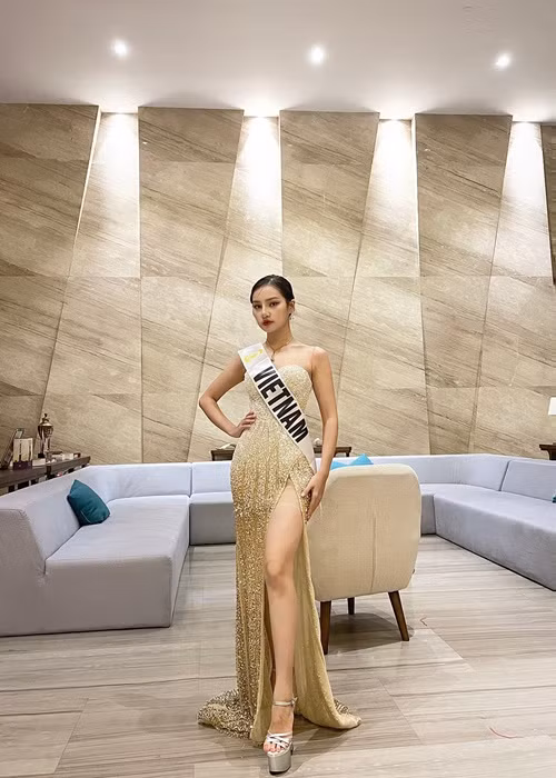 Chân dài gốc Hải Phòng được nhiều khán giả đặt kỳ vọng giành vương miện. Ảnh: FBNV